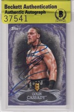 Colin Cassady Signed 2015 Topps WWE Undisputed NXT Prospects Card 20 BAS COA /50