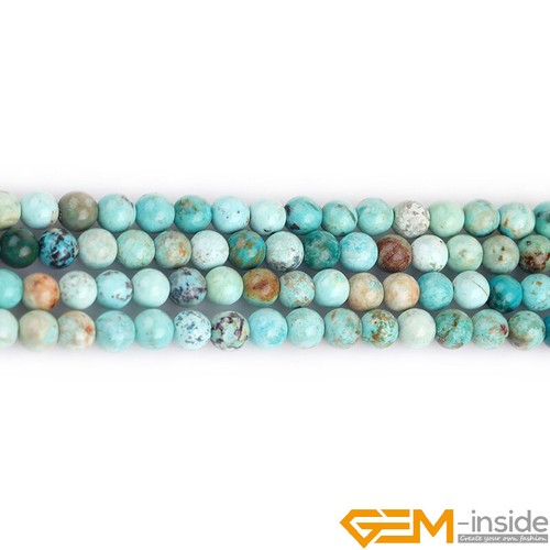Natural Blue Peru Turquoise Gemstone Loose Spacer Beads For Jewelry Making 15" - Foto 18 di 28