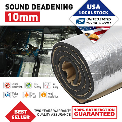 Car Engine Hood Firewall Heat Shield Insulation Sound Deadener Deadening Pad Mat