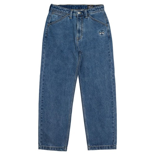 Krooked Skateboards Eyes Denim Twill Stonewash Blue Pants