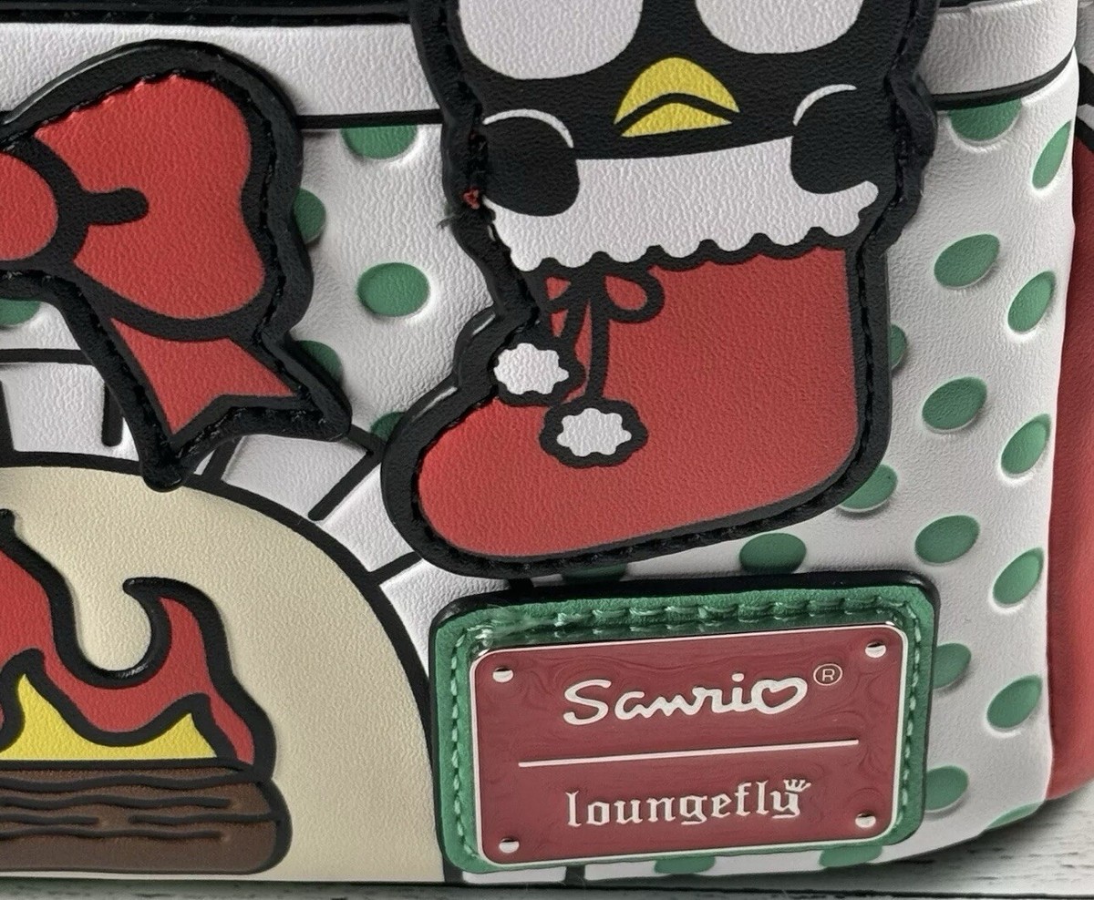 Loungefly Hello Kitty Holiday Christmas Wreath Mini Backpack Hello Kitty 50th Anniversary Coin Bag Mini-Backpack  main image 2