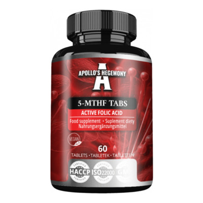 APOLLO'S HEGEMONY 5-MTHF 60 Tabs   Aktives Folat, Zellteilung, Schwangerschaft