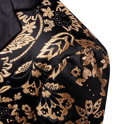 Para Hombres Floral Esmoquin Cena Chaqueta Calce Regular Chal Solapa Paisley Baile de graduación Fiesta Traje - Imagen 40 de 236