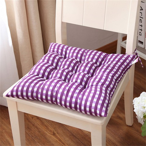 Chair Cushion Seat Pad Dining Room Garden Kitchen Chair Seat Tie On Gingham Home - Picture 11 of 18