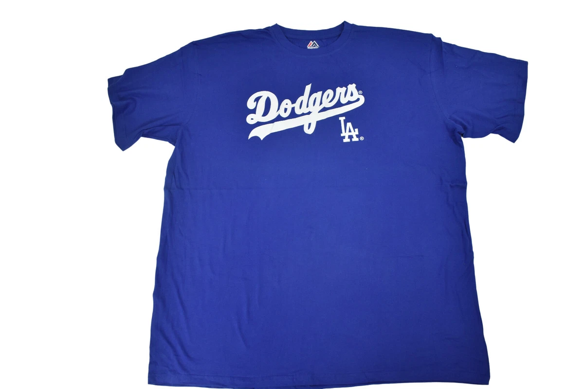 Majestic MLB Mens Big & Tall Los Angeles Dodgers Baseball Shirt New XLT, 3XL