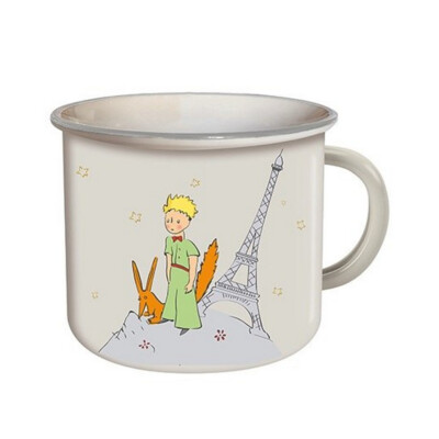 Kiub Porzellan Tasse Becher (Der kleine Prinz, Fuchs und Eiffelturm)