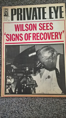 PRIVATE EYE 9 January 1976 No 367 ''WILSON SEES SIGNS OF RECOVERY'''