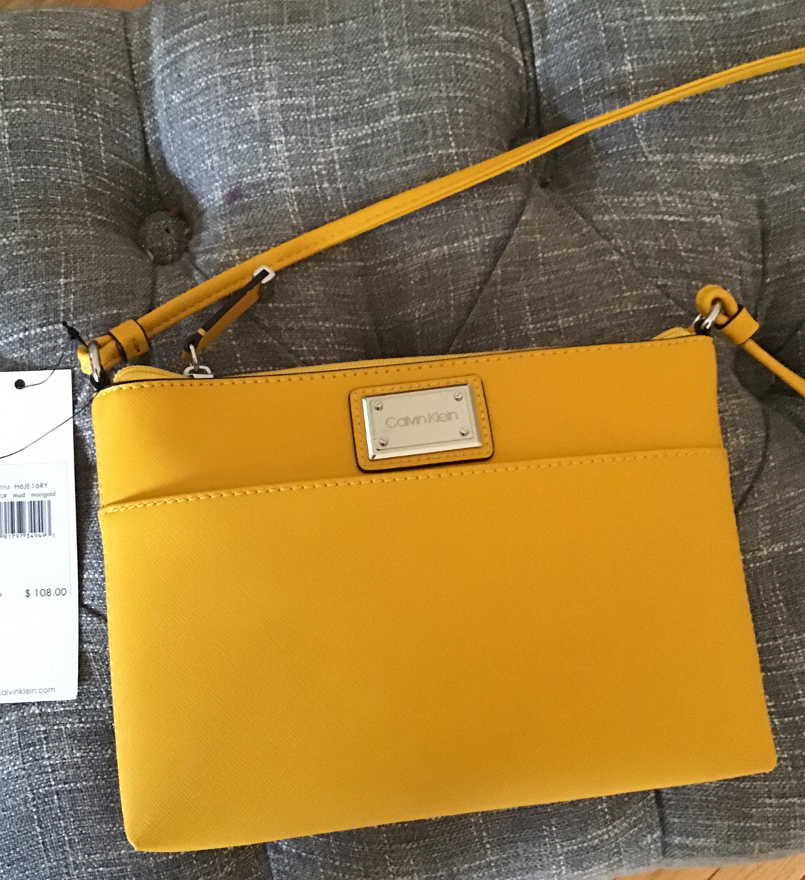 calvin klein yellow bag