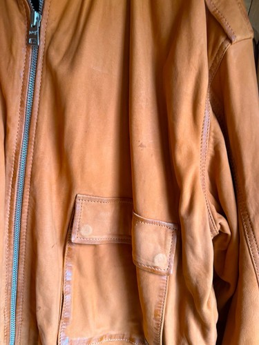 MAZE Lederjacke, warmes orange, vintage Charme, Gr. 2XL, neu o.E. - Bild 6 von 14
