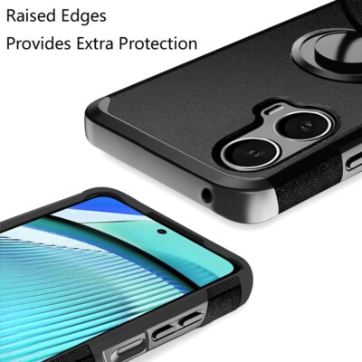 For Motorola Moto G Power 5G 2024 XT2415V ShockProof Ring Stand Case Phone  Cover | eBay