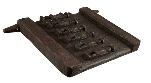 Porte Dogon Arte Africana In Legno 40 Cm - Artigianato Etnico 1Kg200 #17523 - Picture 6 of 6