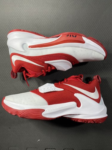 Nike Baloncesto Zoom Freak 3 TB Rojo Blanco DM7378-600 Hombres Talla 8.5 Nuevo - Imagen 3 de 6