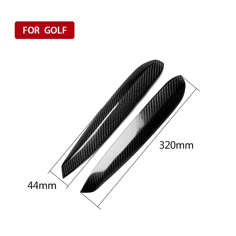 Наклейка отделка бровей автомобильная фара подходит для Volkswagen Golf 3 MK3 1992-1999 карбоновая - Изображение 3 из 4