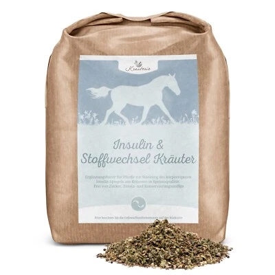KRAUTERIE 1 kg di insulina e metabolismo erbe per cavalli, livelli di insulina, metabolismo dei grassi