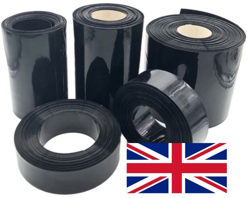 Heat Shrink Tubing 80mm x ½ metre Tube PVC Wrap Black Battery UK Seller UK Stock - Picture 4 of 9
