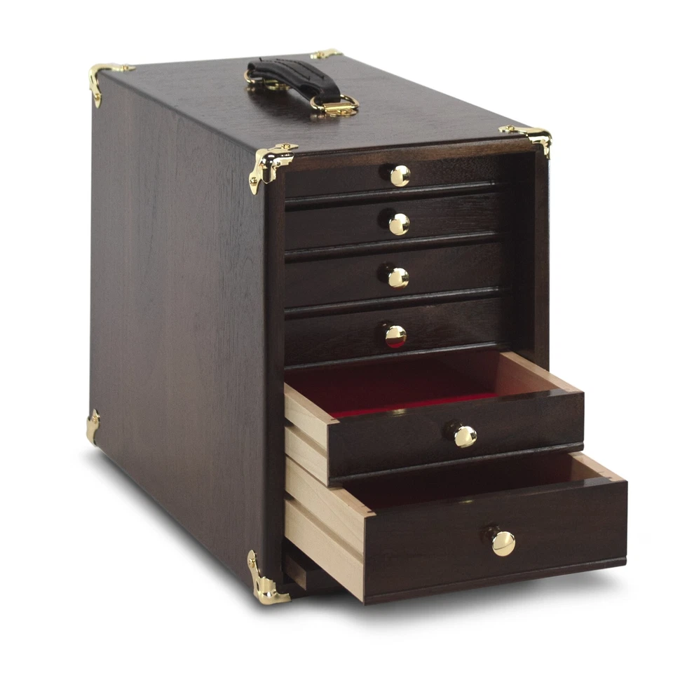 Cofre para fabricantes de herramientas de nogal oscuro Gerstner & Sons 0806 NUEVO EDICIÓN FINAL LIMITADA RARO Foto 3 de 4