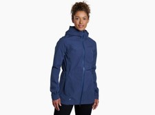 Kuhl Women's Stretch Voyagr Waterproof Jacket In Slate Blue - New W/ Tags