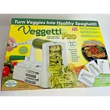 Veggetti Pro Spiralizzatore Verdure Pelapatate Affettatrici da Tavolo Acciaio Inox