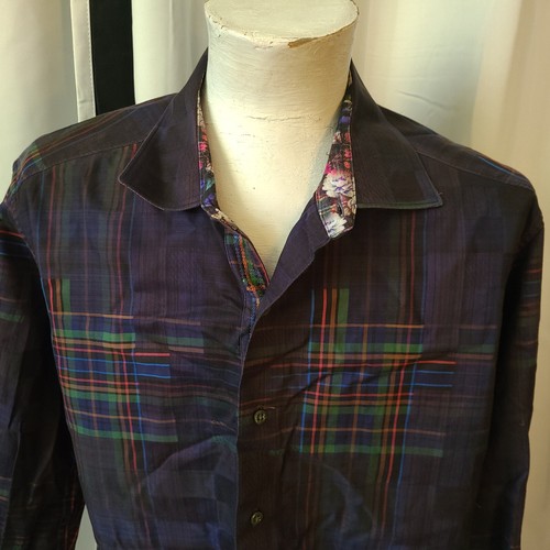 Camicia uomo L/S bottoni davanti Robert Graham - XL - vestibilità classica - Paisley - Foto 2 di 9