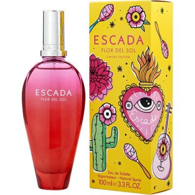 Escada Flor Del Sol 3.3 oz EDT Perfume Spray for Women Limited Ed NIB SEALED BOX
