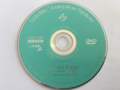 2006-2010 HONDA Civic Fit CR-V Navigation DVD Ver 6.72C OEM