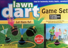 Giant Lawn Darts Multi Coloured Outdoor Garden Game Kids Party