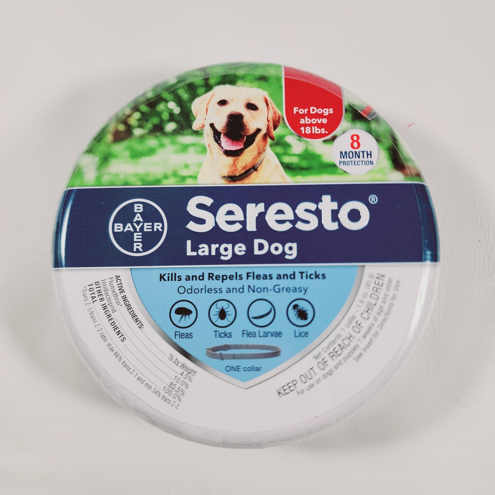 💥Seresto Flea & Tick 8 Month Collar For Large Dogs Over 18 lbs Free