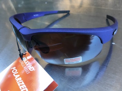 Maxx HD HDP Sunglasses Ray golf driving lens brown polarized blue purple 