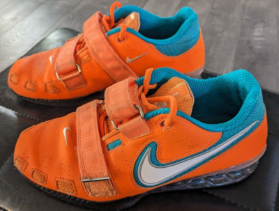 Nike Romaleos 2 Orange Men's Size 8 Weightlifting Shoes 476927-814 