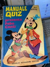 WALT DISNEY. MANUALE QUIZ PRESENTA FEBO CONTI - MONDADORI - 1981
