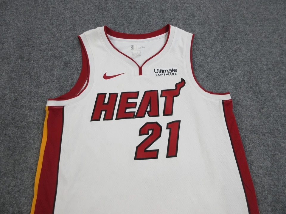 Camiseta deportiva Hassan Whiteside Miami Heat para hombre 48 blanca Swingman NBA baloncesto Nike Foto 3 de 4