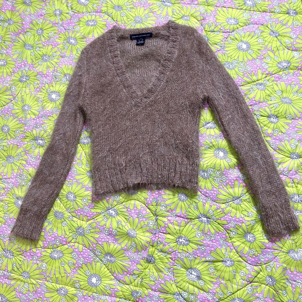 トップス 90s shaggy Knit y2k 00s mohair 90s Shaggy Mohair Cardigan | S-XL - Lucky Vintage