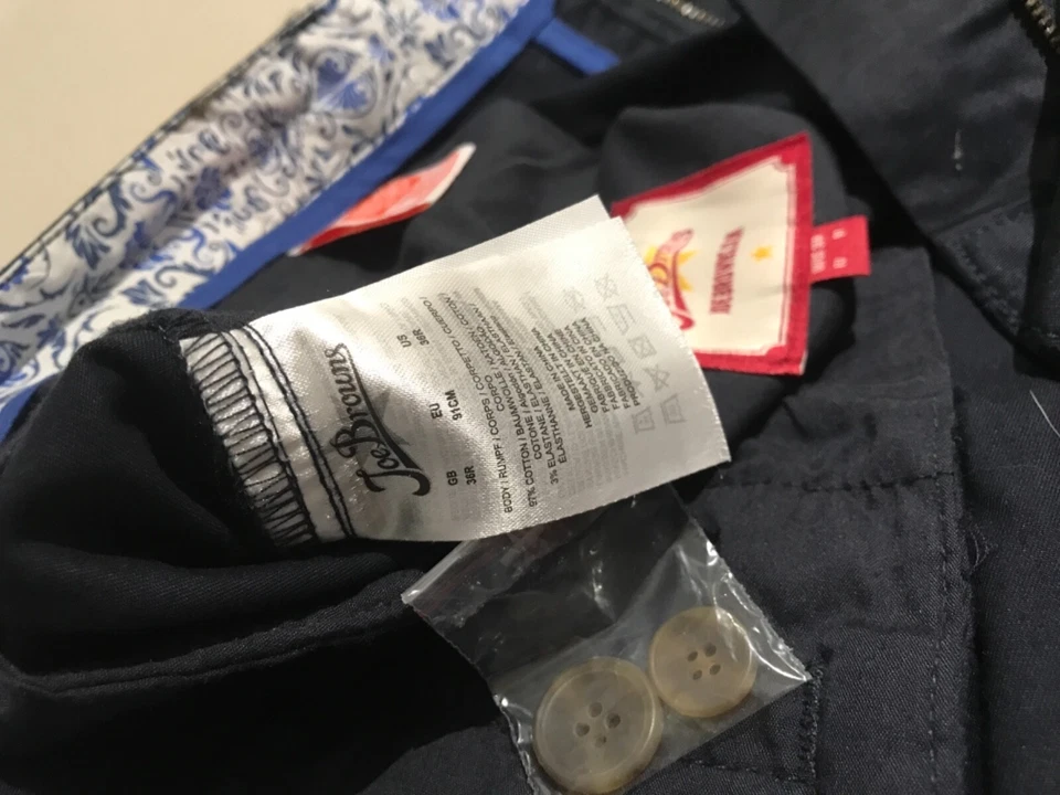 Chinos Joe Browns Workwear azul marino 36 regulares para hombre Foto 3 de 4