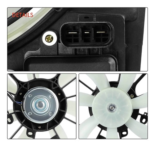 Dual Radiator Cooling Fan Assembly w/ Control Module for Lexus ES300h 13-18 2.5L - Picture 8 of 10