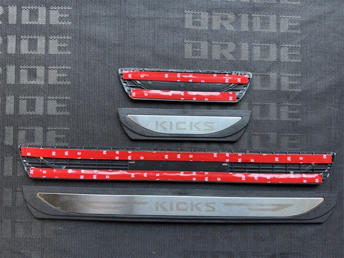 For Nissan Kicks Accessories Car Door Scuff Sill Cover Panel Step Protector Trim - Picture 89 of 92