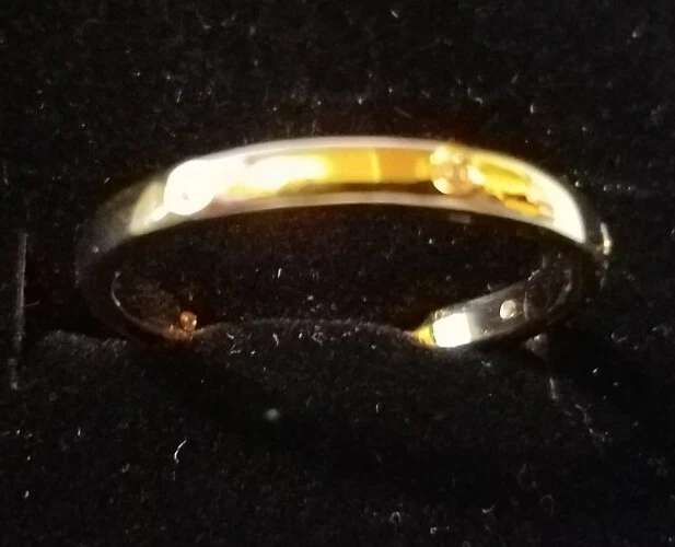 NUEVO Anillo Italina Para Mujer Moda Chapado en Oro Talla 9 Foto 2 de 3