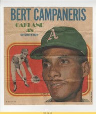 1970 Topps Posters Bert Campaneris #23 READ qp4
