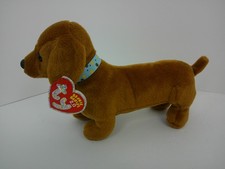 Ty Beanie Baby 2.0 Frank the Dachshund Puppy Dog Red 2008