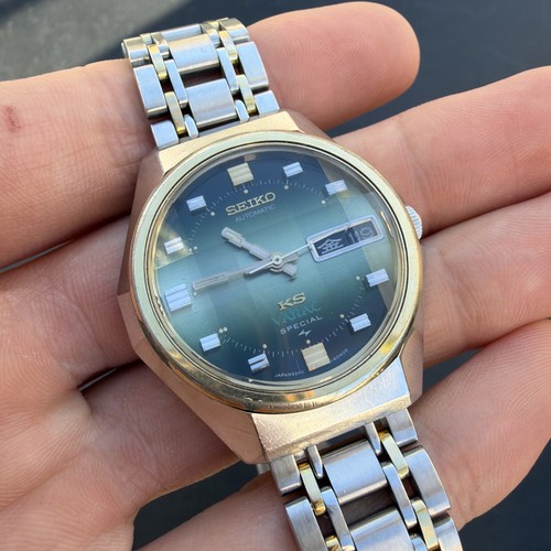 Seiko KS Vanac Special Automatic Watch Men’s 5246-6030 Green Dial Day Date Used - Picture 2 of 12