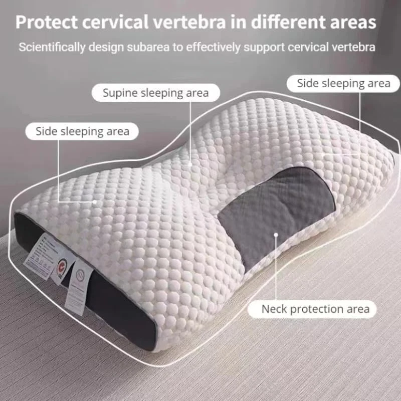 Almohada de masaje ortopédico cervical para el cuello para un mejor masaje para aliviar el dolor del sueño Foto 4 de 4