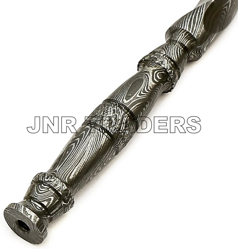 Cuchillo ciclónico M48 - Cuchillo daga de tres filos 6 pulgadas Full Tang acero Damasco Foto 2 de 4