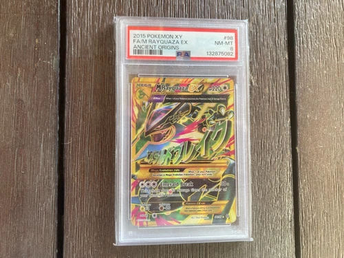 M Rayquaza EX Full Art Holo XY Ancient Origins 98/98 PSA 8