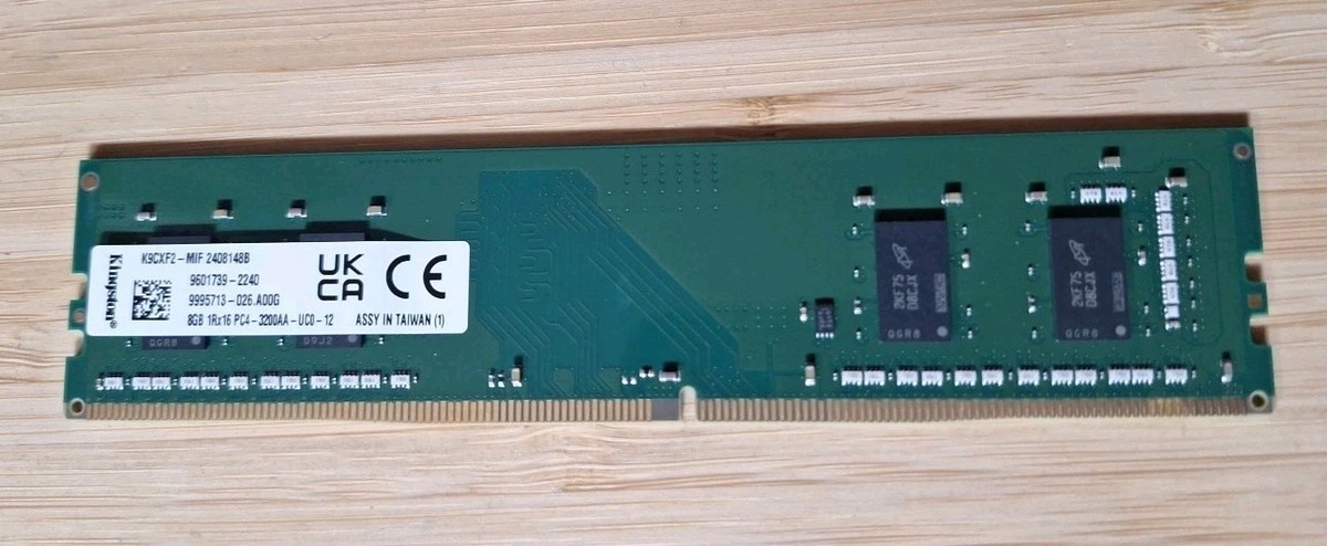Kingston 8GB 1Rx16 PC4-3200AA-UC0-12 DDR4 DIMM RAM | eBay