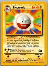 Pokemon Electrode Base Set # 21  LP
