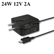 Genuine 24W 12V 2A ASUS Adapter for Chromebook Flip C100 C100P C100PA Charger