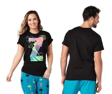 Zumba Original Flow Unisex Tee - Black ~  XS/S  ~ New! Free Shipping