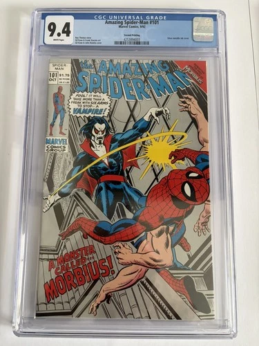 Amazing Spider-Man #101 CGC 9.4 NM (1992) 1st app of Morbius (Reprint)
