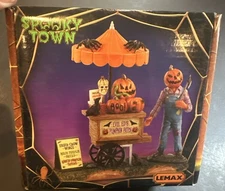 Lemax Spooky Town Pumpkin Patch Vendor # 33611 (Evil Ed)2023  NIB
