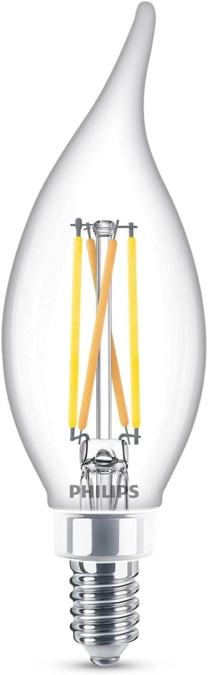 PHILIPS LED 60W BA11 E12 Chandelier Bulbs 3-Pack Ultra Definition Soft White - Image 2 of 4
