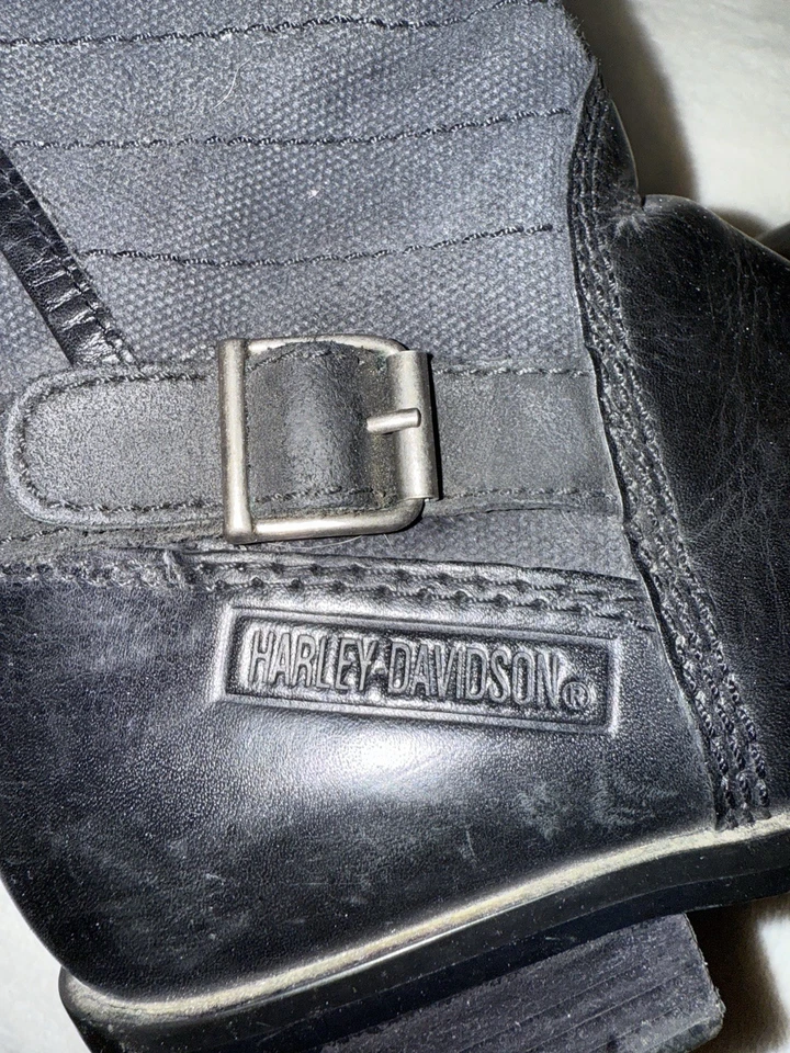 Botas de montar Harley Davidson para mujer 85039 negras talla 8 de cuero/lona para mujer Foto 4 de 4